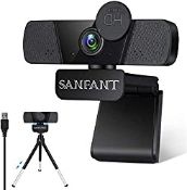 RRP £15.29 Webcam with Microphone 1080P HD Streaming Webcam Plug