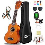 RRP £33.98 Everjoys Soprano Ukulele Beginner Kit