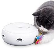 RRP £29.99 Cat Toy Interactive Feather Smart Kitten Teaser Toy