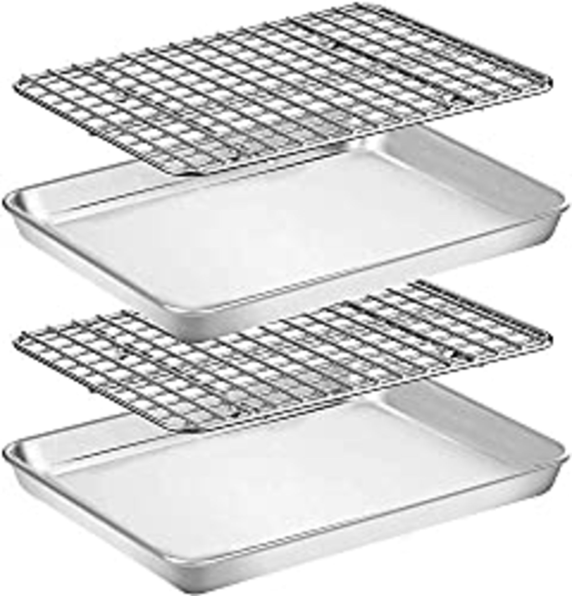 RRP £22.99 Umiten Baking Sheet & Rack [2 Sheet + 2 Rack]