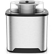 RRP £32.99 Ice Cream Maker Ice Cream Machine Frozen Yoghurt Sorbet Maker Stainless Steel