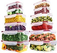 RRP £22.00 KICHLY Plastic Airtight Food Storage Containers