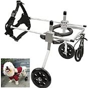 RRP £69.98 Large size 2 wheels light aluminum alloy pet dog wheelchair