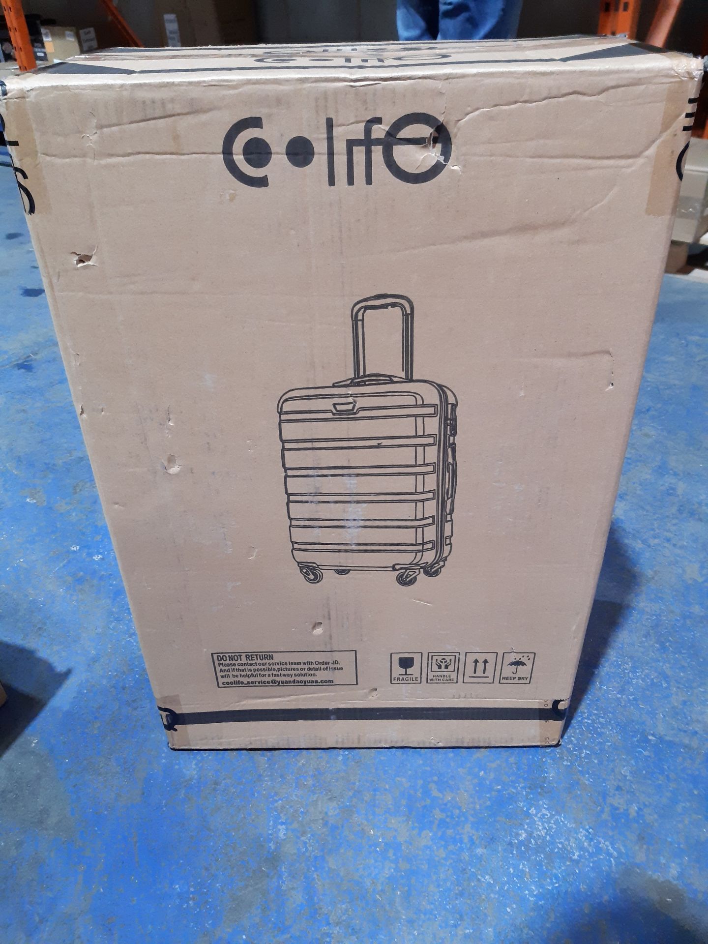 RRP £69.98 COOLIFE Suitcase Trolley Carry On Hand Cabin Luggage - Image 2 of 2