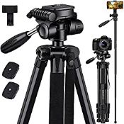 RRP £43.42 Victiv 72-inch Camera Tripod Aluminum Monopod T72 Max. Height 182 cm