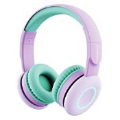 RRP £26.06 BIGGERFIVE Bluetooth Kids Headphones with 7 Colorful LED Lights
