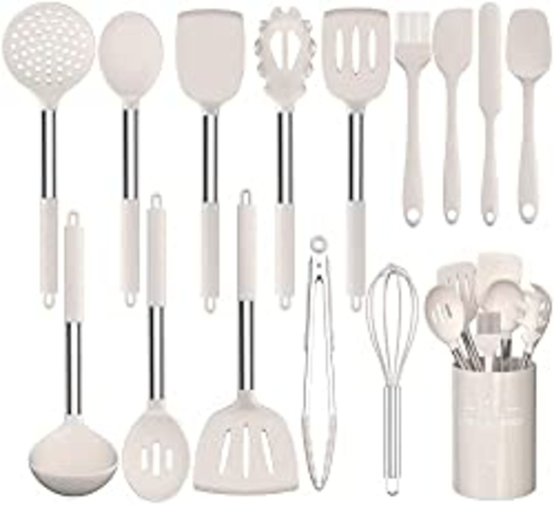 RRP £25.99 Silicone Cooking Utensil Set