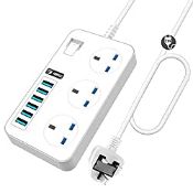 RRP £16.99 iBlockCube Universal Extension Lead Power Strips with