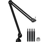 RRP £44.66 LANUCN Boom Arm 2nd Generation Mic Stand