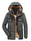 RRP £39.98 R RUNVEL Winter Coats for Men Parka Winter Coat Parka