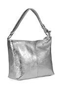 RRP £39.98 LIATALIA Womens Genuine Italian Leather Medium Size Shoulder Hobo Bag