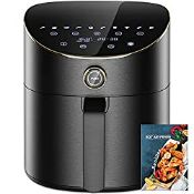 RRP £76.02 Air Fryer 5.5L XXL Airfryers for Home Use with 10 Cooking