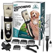RRP £29.99 Pet Union Professional Dog Grooming Kit - Rechargeable