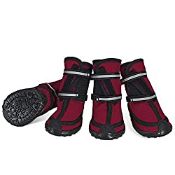 RRP £17.16 Protective Dog Boots Waterproof Set of 4