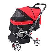 RRP £134.63 Wooce Pet Four-wheeled Trolley Cats Dogs Carts Shockproof