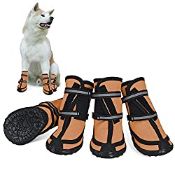 RRP £17.99 Protective Dog Boots Waterproof Set of 4