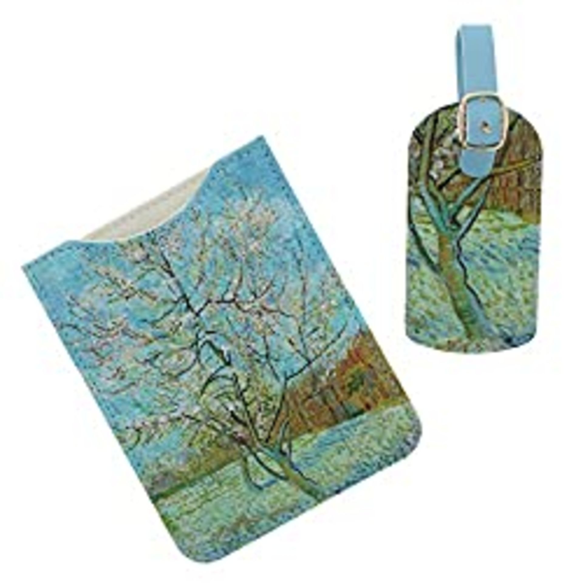 RRP £18.49 Van Gogh Passport Holder and Luggage Tag | Birthday
