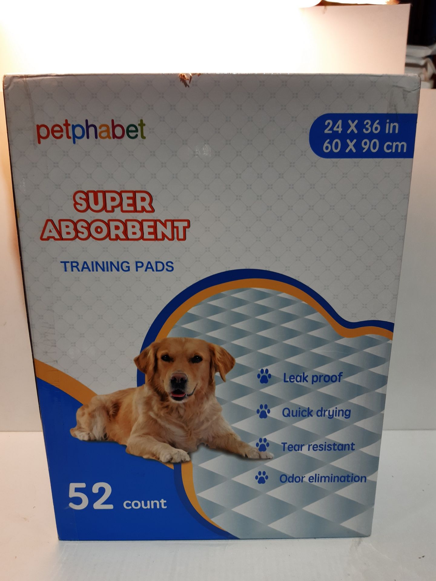 RRP £32.09 petphabet large puppy pads 60x90cm super absorbent - Image 2 of 2
