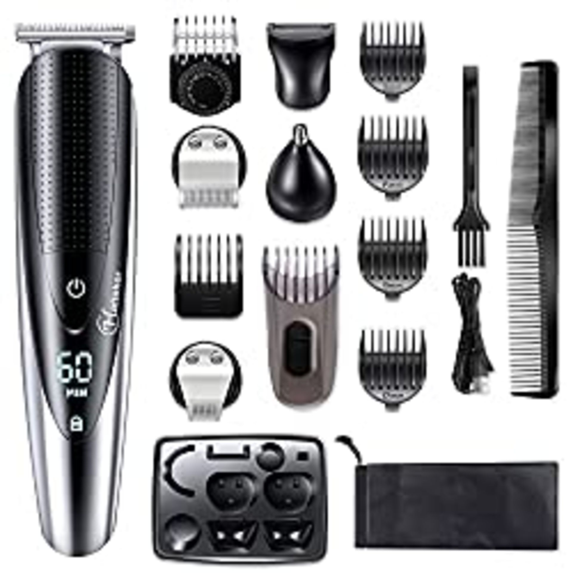 RRP £29.99 Hatteker Beard Trimmer Hair Clippers Mustache Trimmer