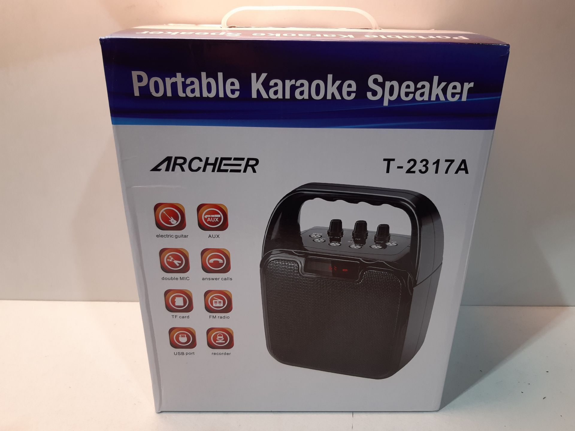 RRP £45.13 Portable Karaoke Machine - Image 2 of 2