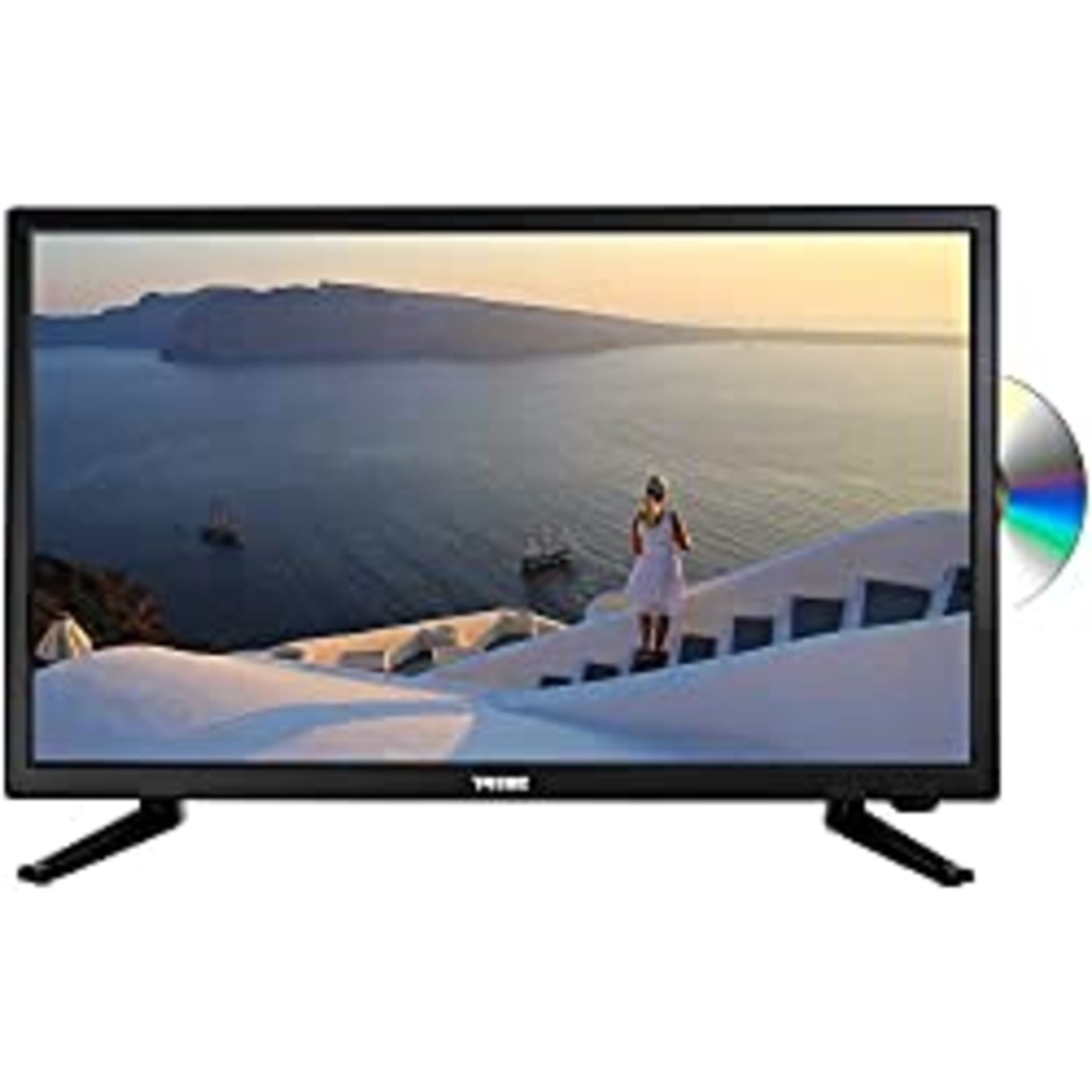 RRP £148.00 T4tec TT2490DV Full HD 24inch TV With Integraded DVD Player BRITISH design