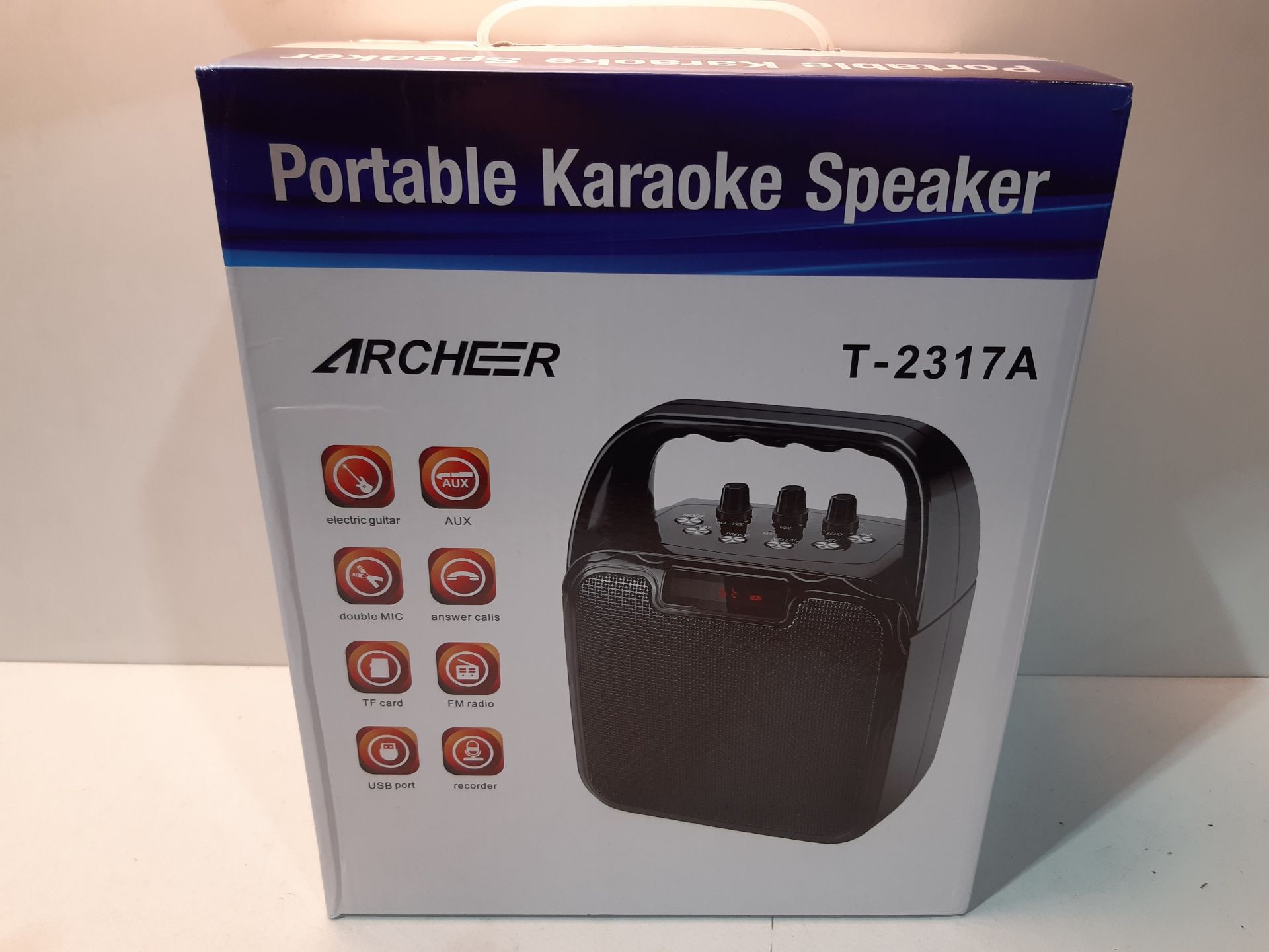 RRP £45.13 Portable Karaoke Machine - Image 2 of 2