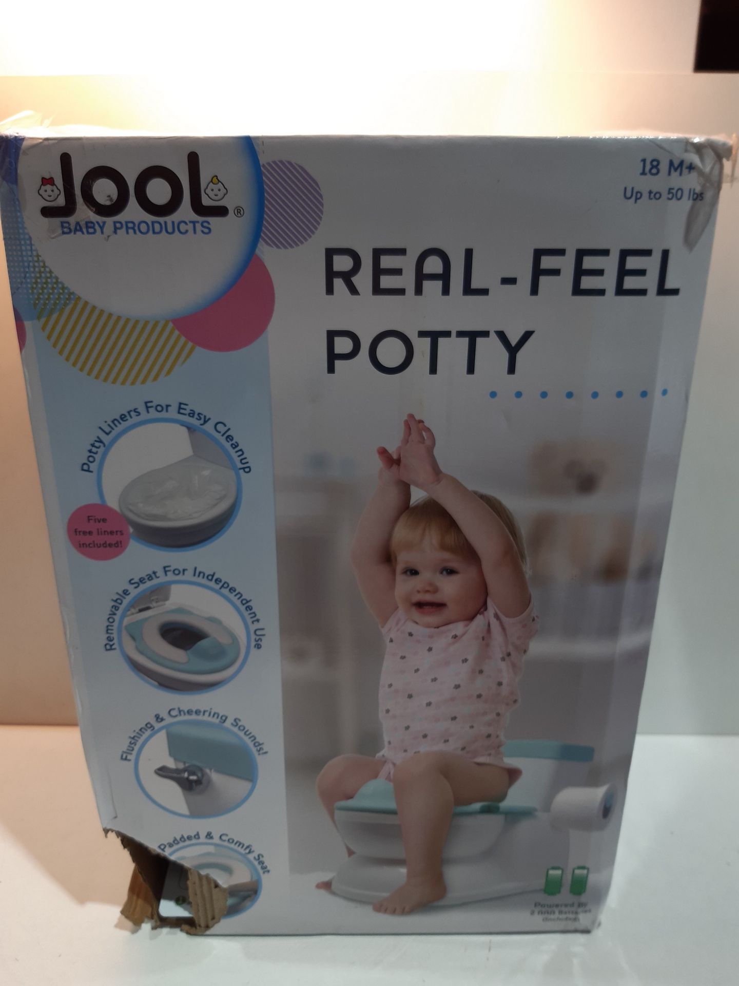 RRP £28.49 Real Feel Potty with Wipes Storage - Image 2 of 2
