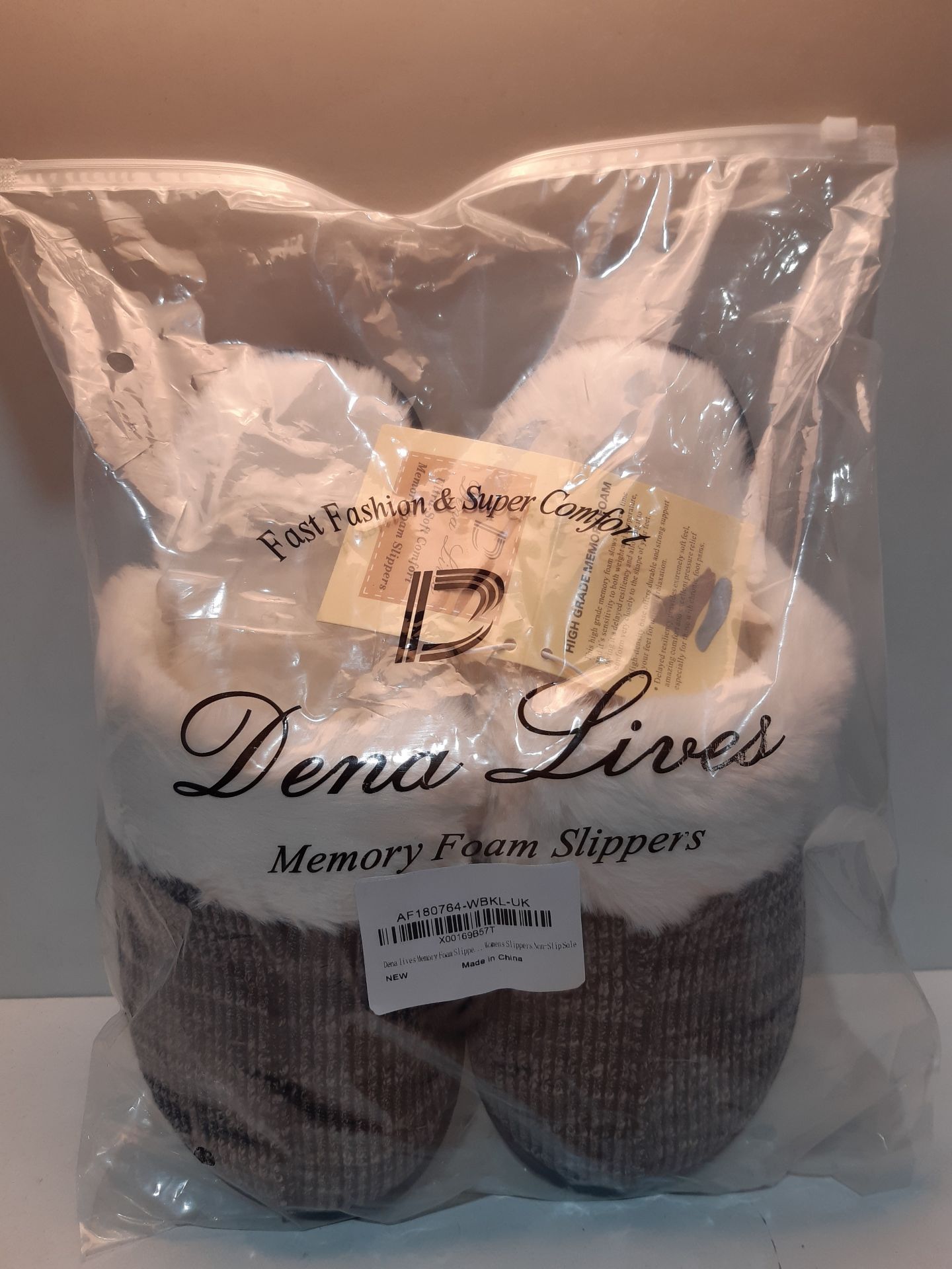 RRP £11.99 Dena lives Memory Foam Slippers Women Slip On - Image 2 of 2