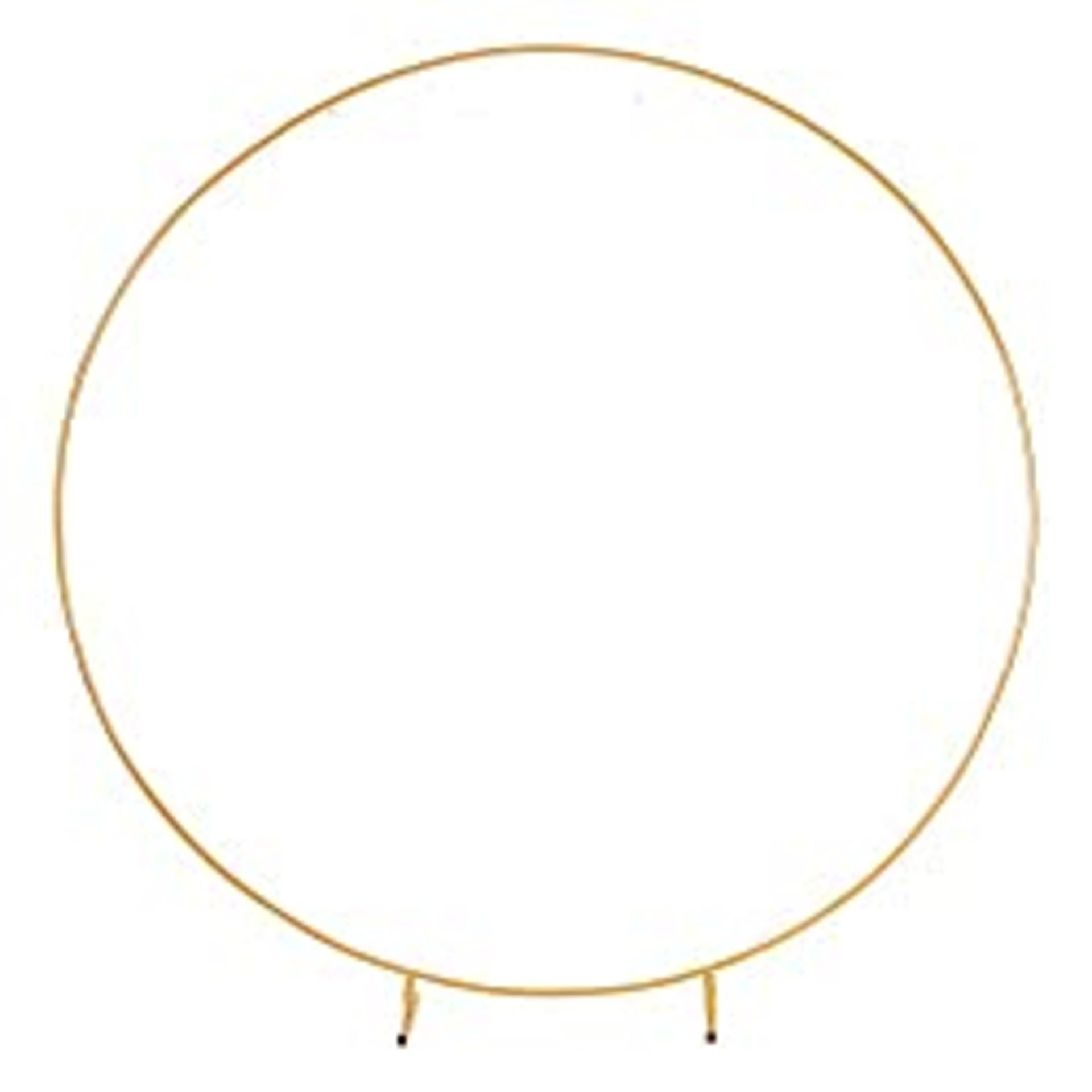 RRP £66.53 PILIN Huge Gold Metal Round Balloon Arch Kit Removable