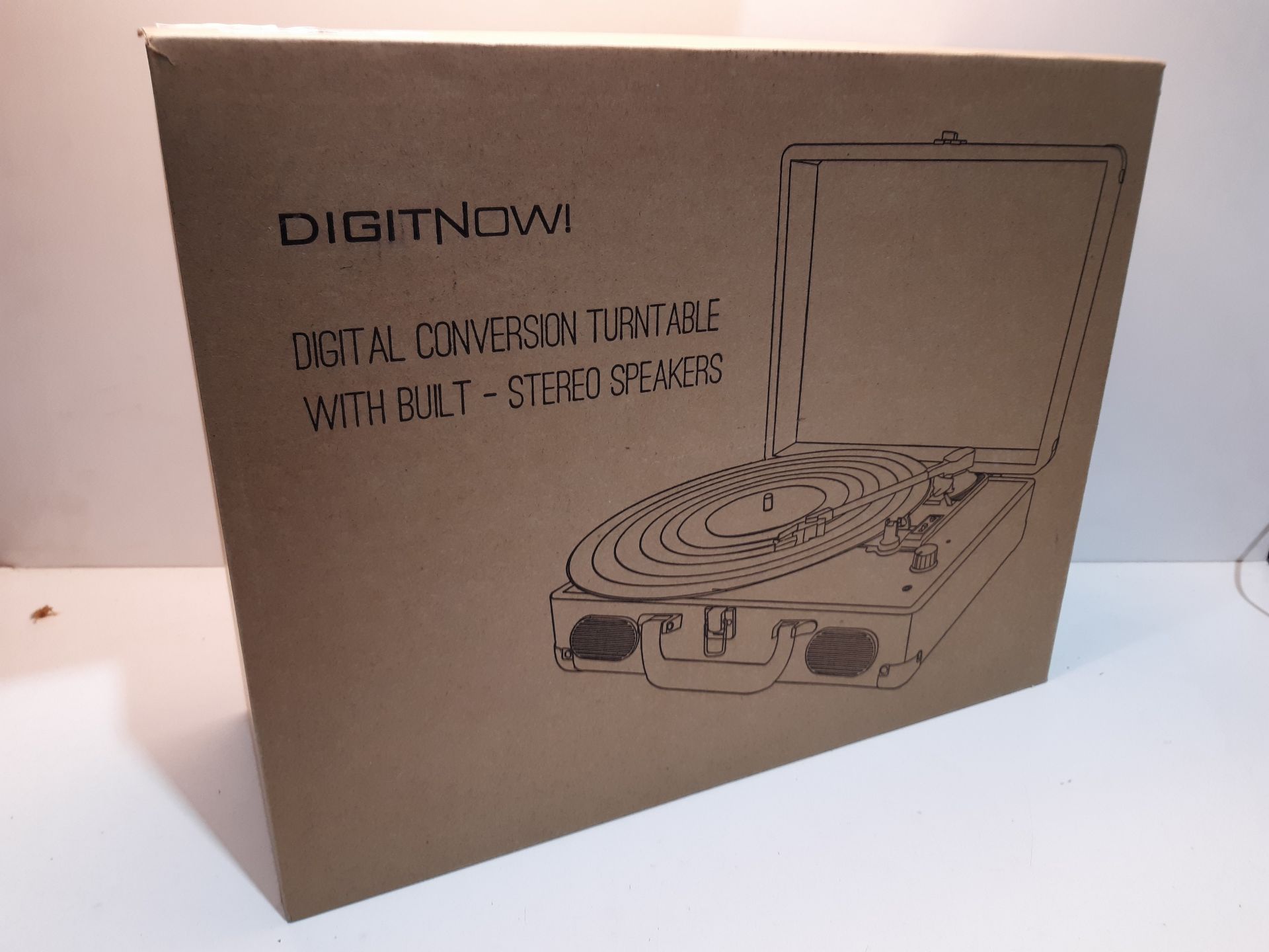 RRP £54.98 DIGITNOW! Bluetooth Record Player Belt-Drive 3-Speed - Image 2 of 2