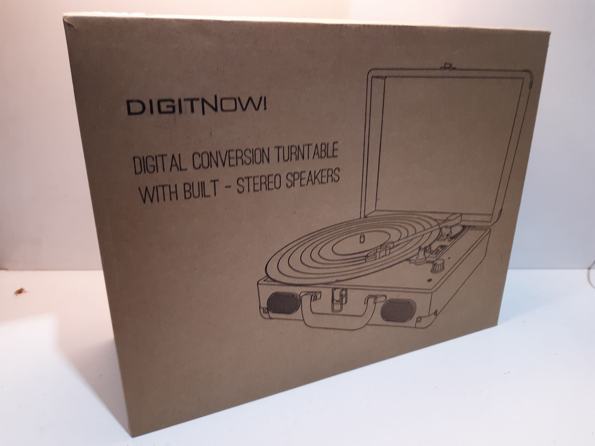 RRP £54.98 DIGITNOW! Bluetooth Record Player Belt-Drive 3-Speed - Image 2 of 2