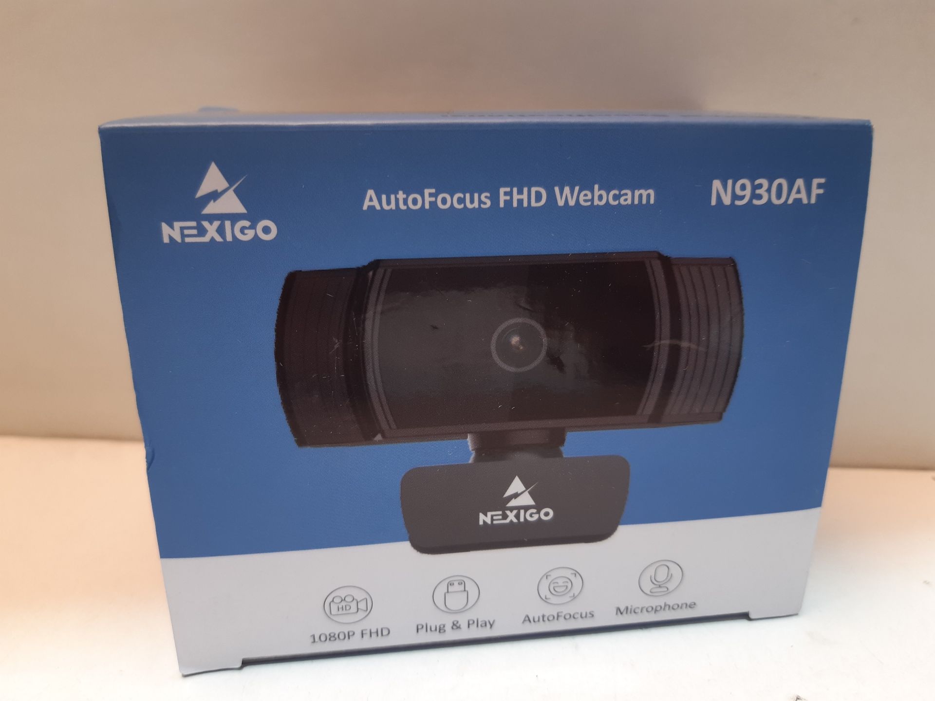 RRP £38.11 NexiGo N930AF AutoFocus Webcam with Stereo Microphone - Image 2 of 2