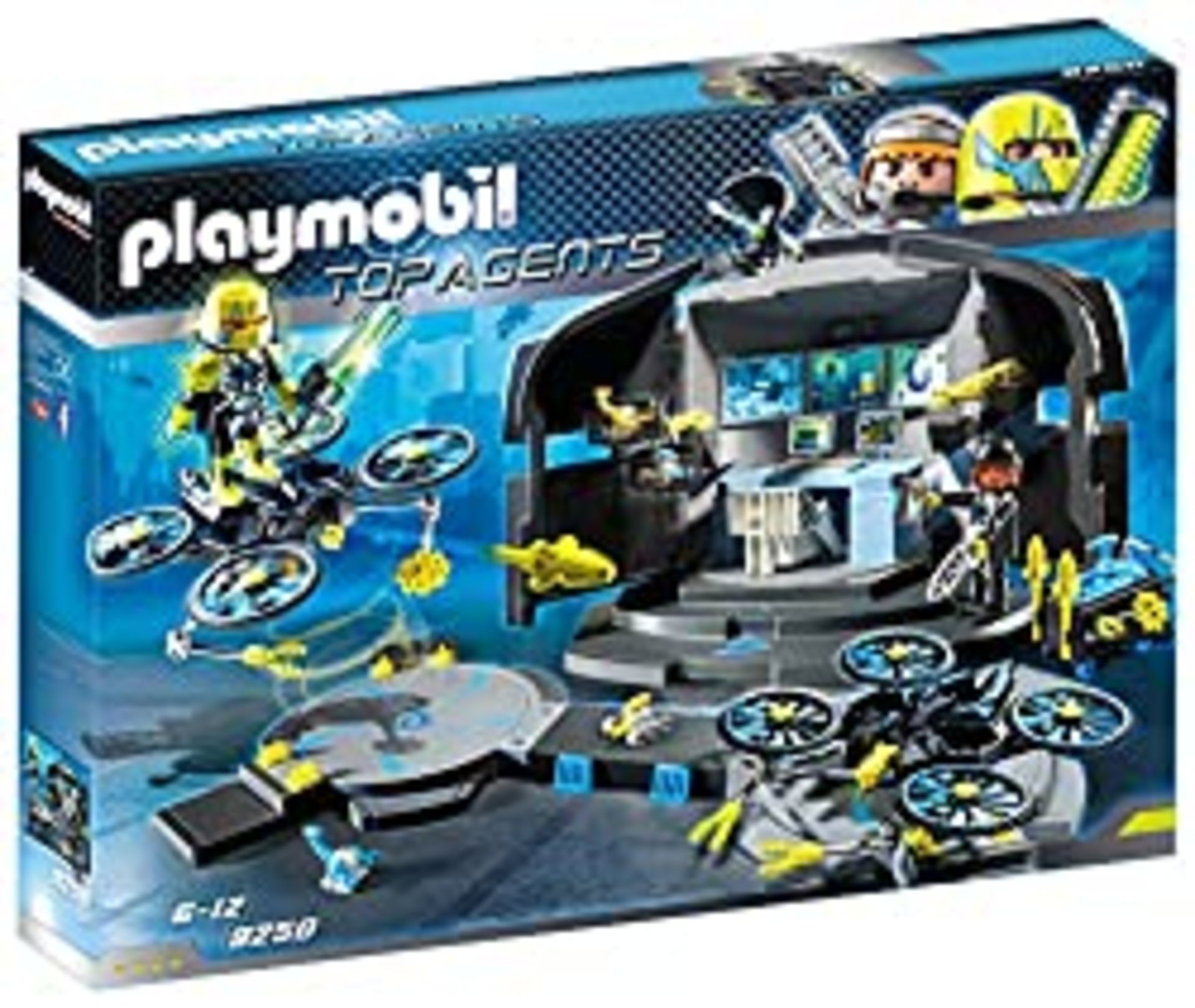 RRP £25.03 Playmobil 9250 Top Agents Dr. Drone's Command Base Toy Set, Multi