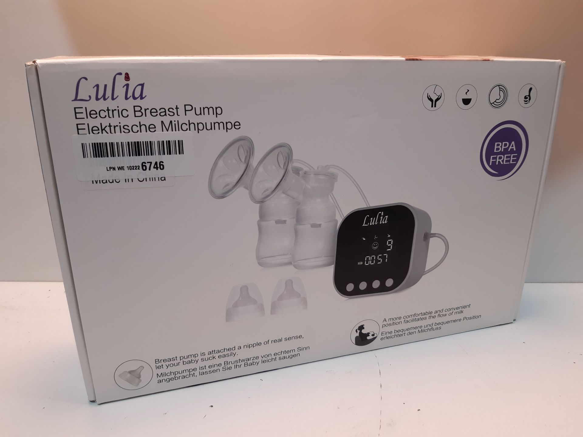 RRP £49.99 Double Electric Breast Pump Portable Strong Suction - Image 2 of 2