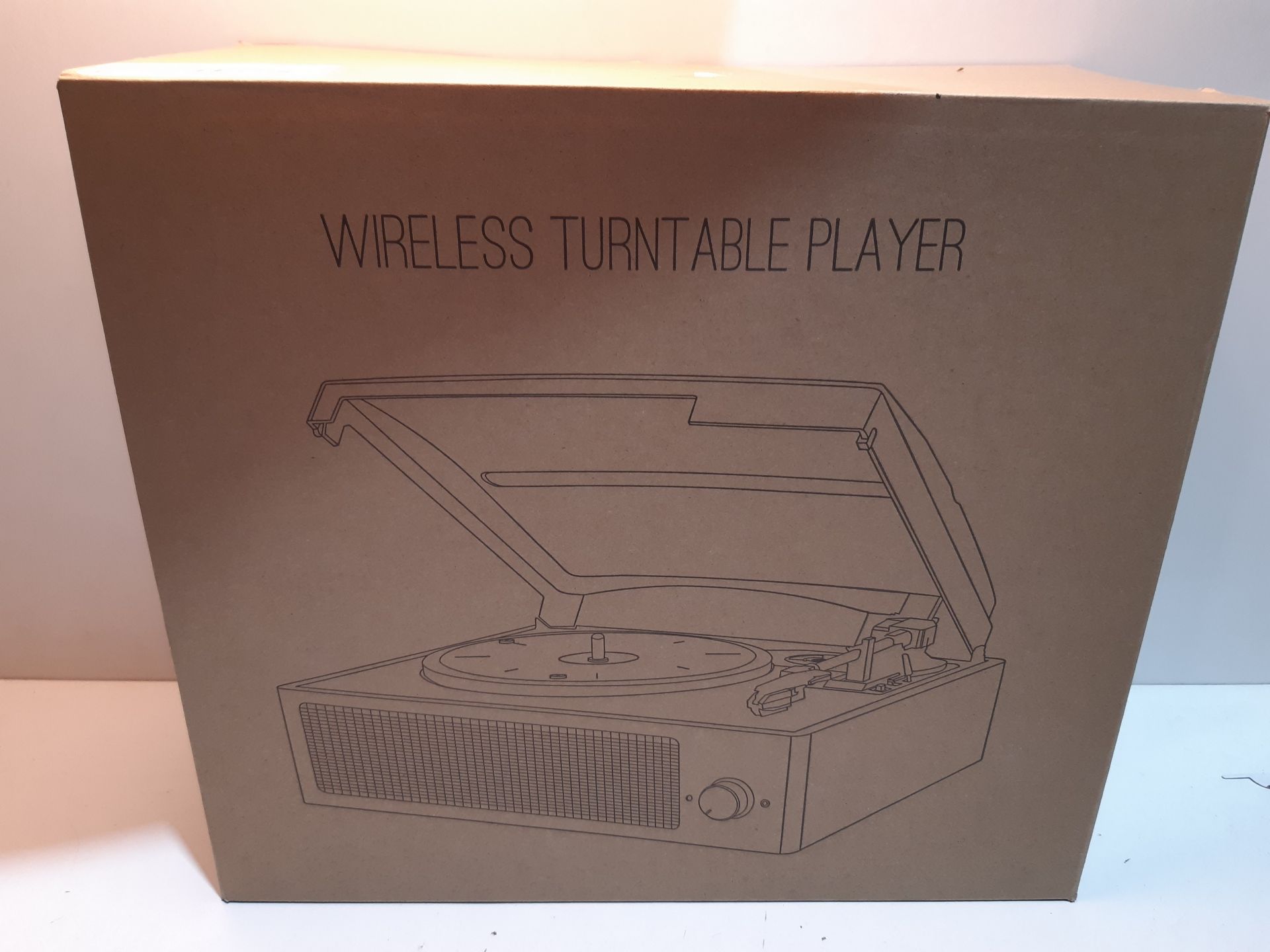 RRP £46.99 Vinyl Record Player Turntable with Built-in Bluetooth - Image 2 of 2