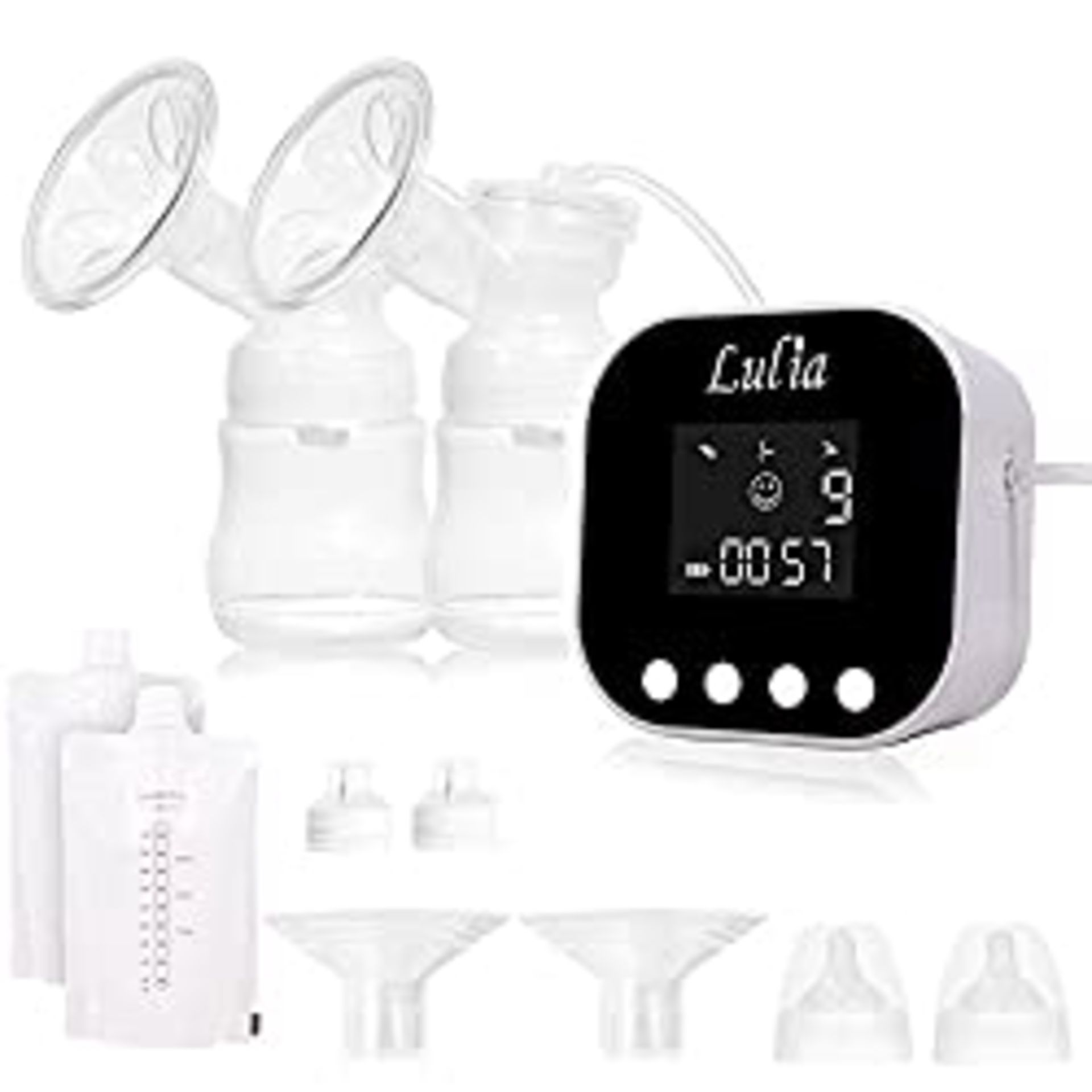 RRP £49.99 Double Electric Breast Pump Portable Strong Suction