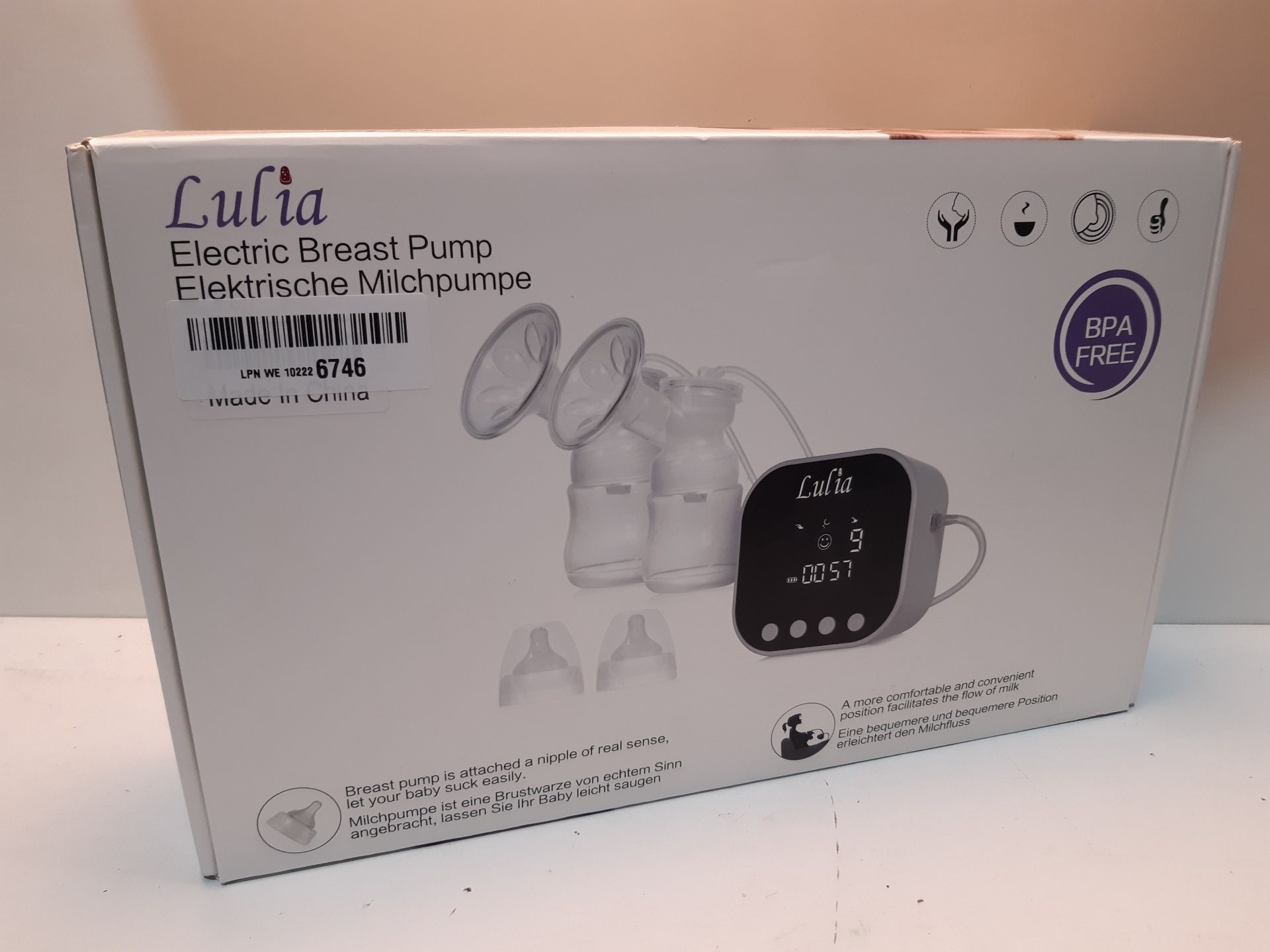 RRP £49.99 Double Electric Breast Pump Portable Strong Suction - Image 2 of 2