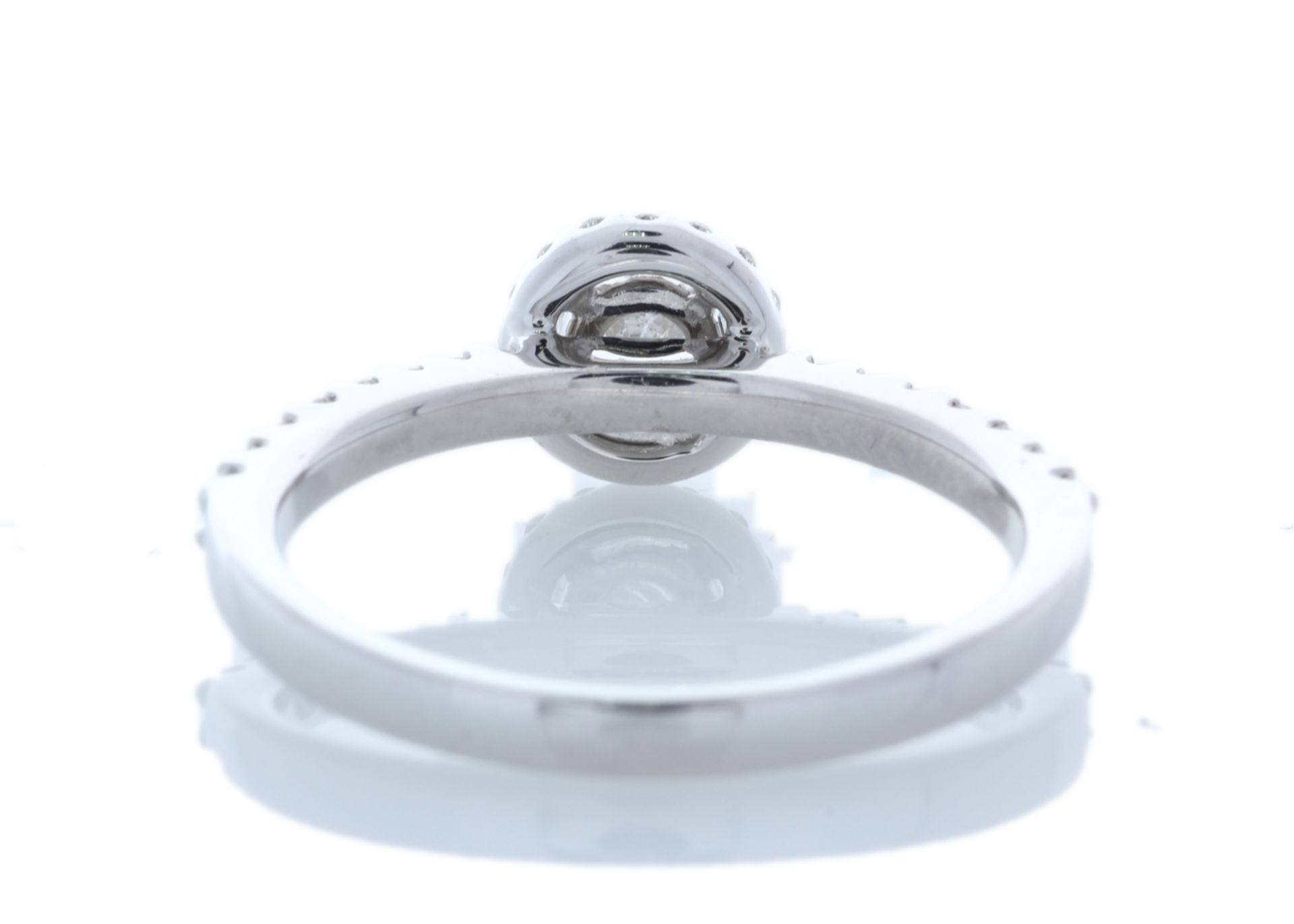 18ct White Gold Single Stone With Halo Setting Ring (0.31) 0.63 Carats - Valued by GIE £3,645.00 - - Image 3 of 5