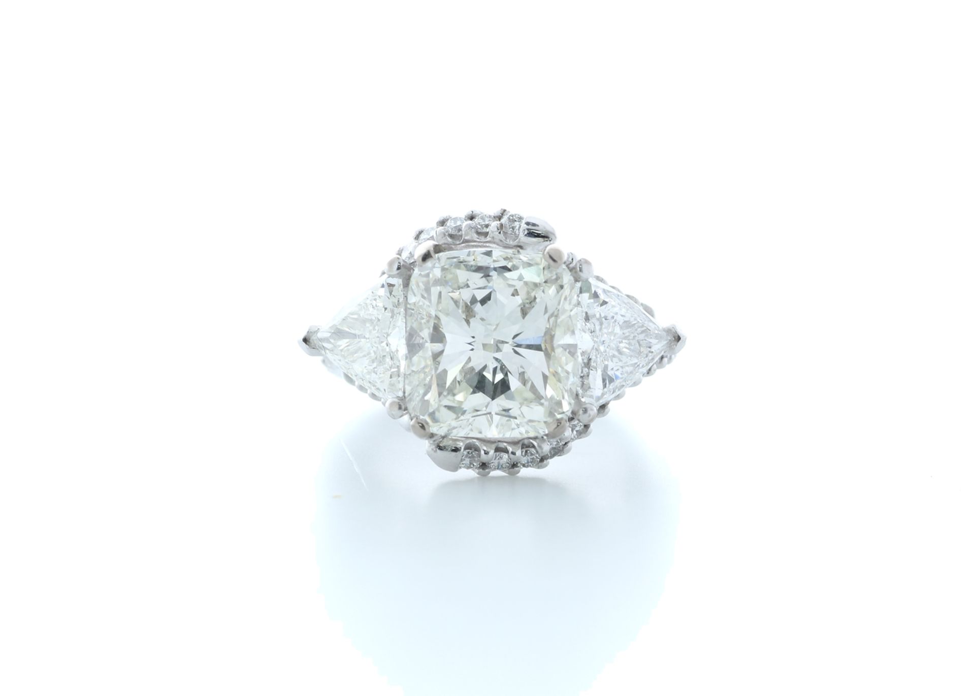 18ct White Gold Cushion Diamond Ring 7.03 (4.51) Carats - Valued by IDI £265,500.00 - 18ct White