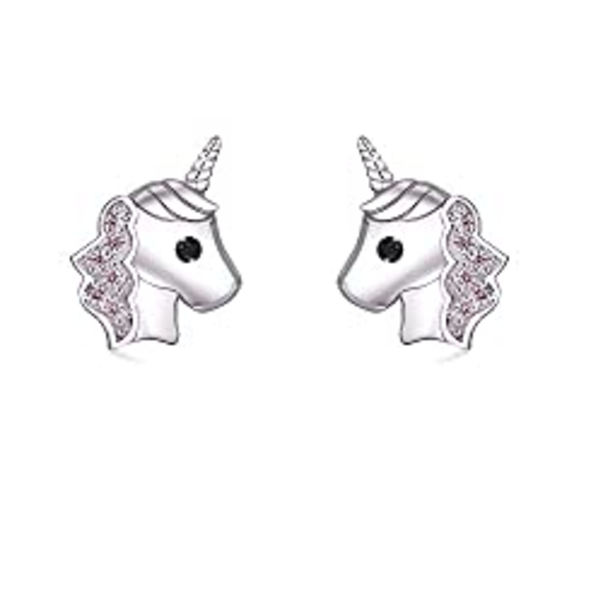 RRP £9.98 Pink Unicorn earrings