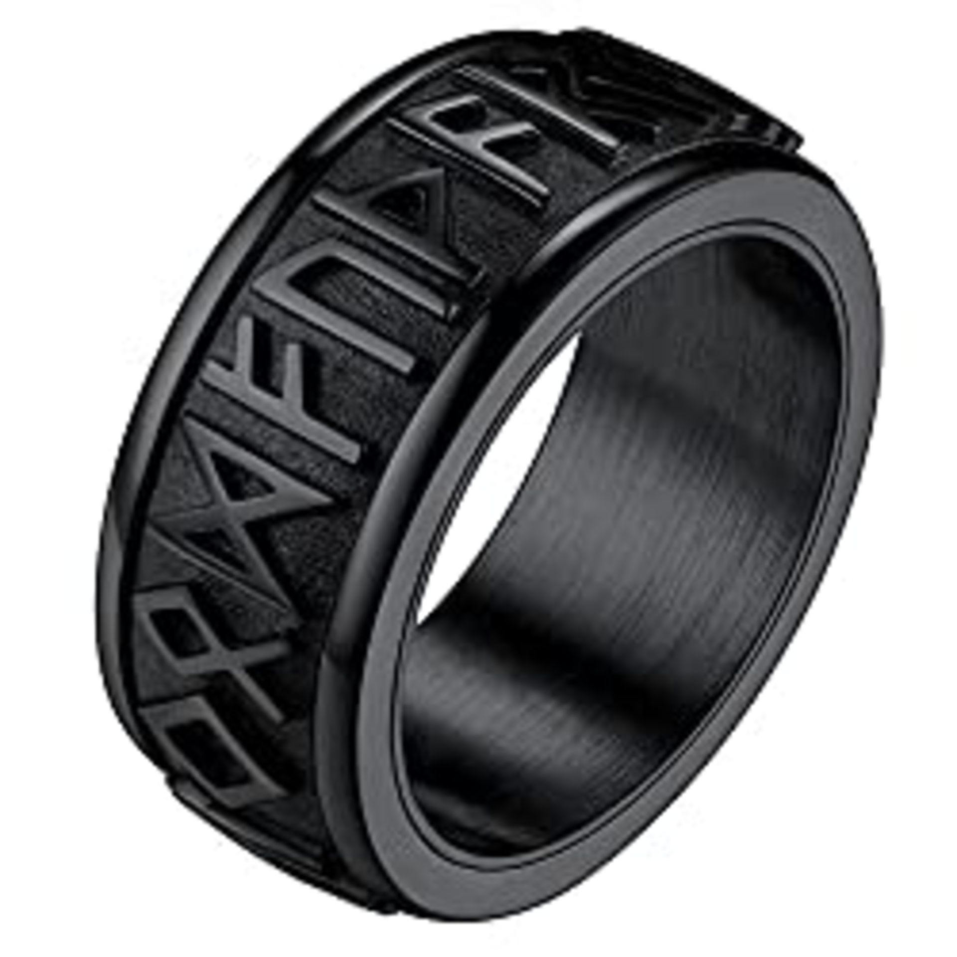 RRP £16.99 Chunky Ring for Men Black Fidget Rings for Anxiety