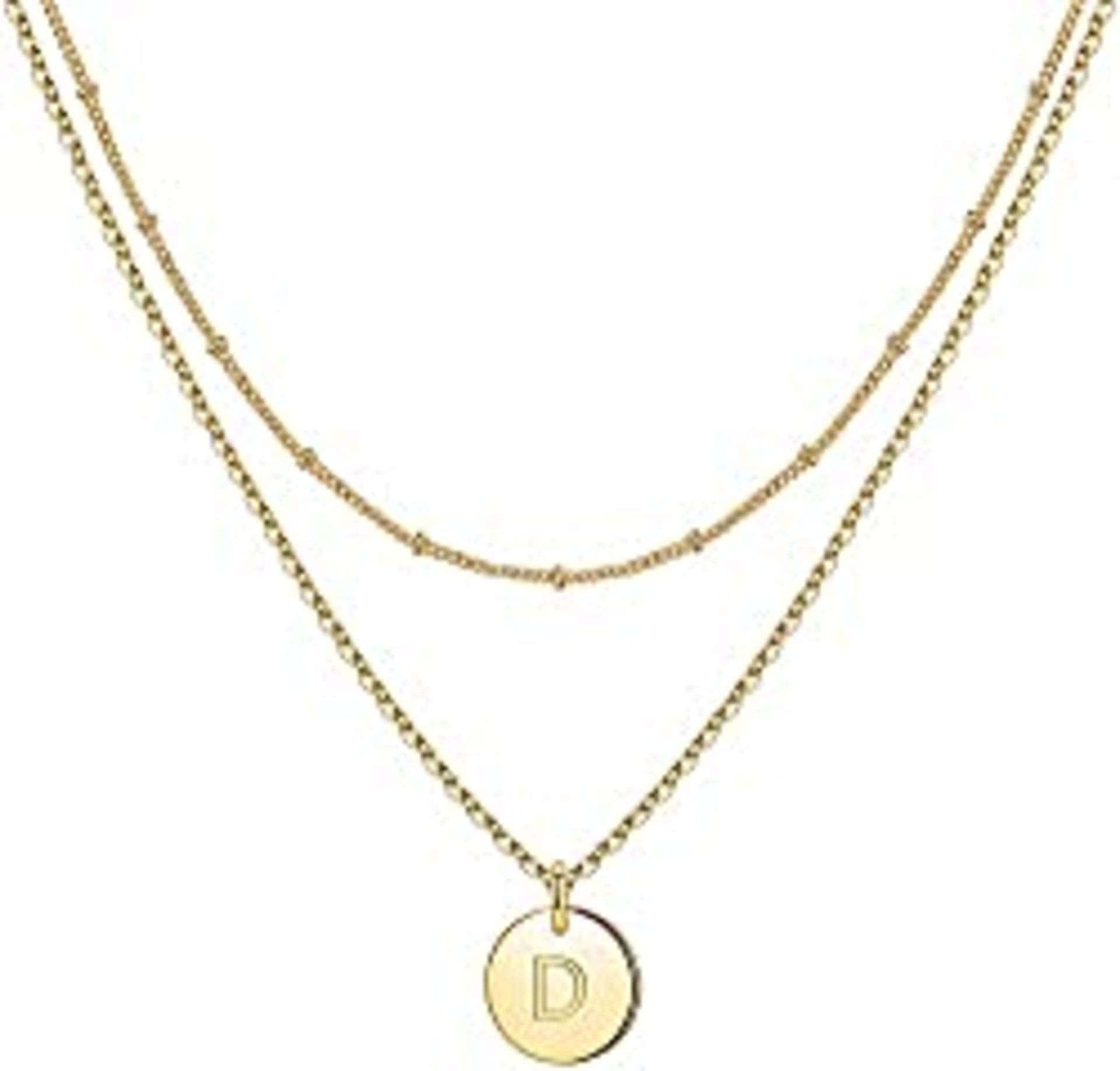 RRP £12.98 Minegreet Gold Initial Necklaces for Women