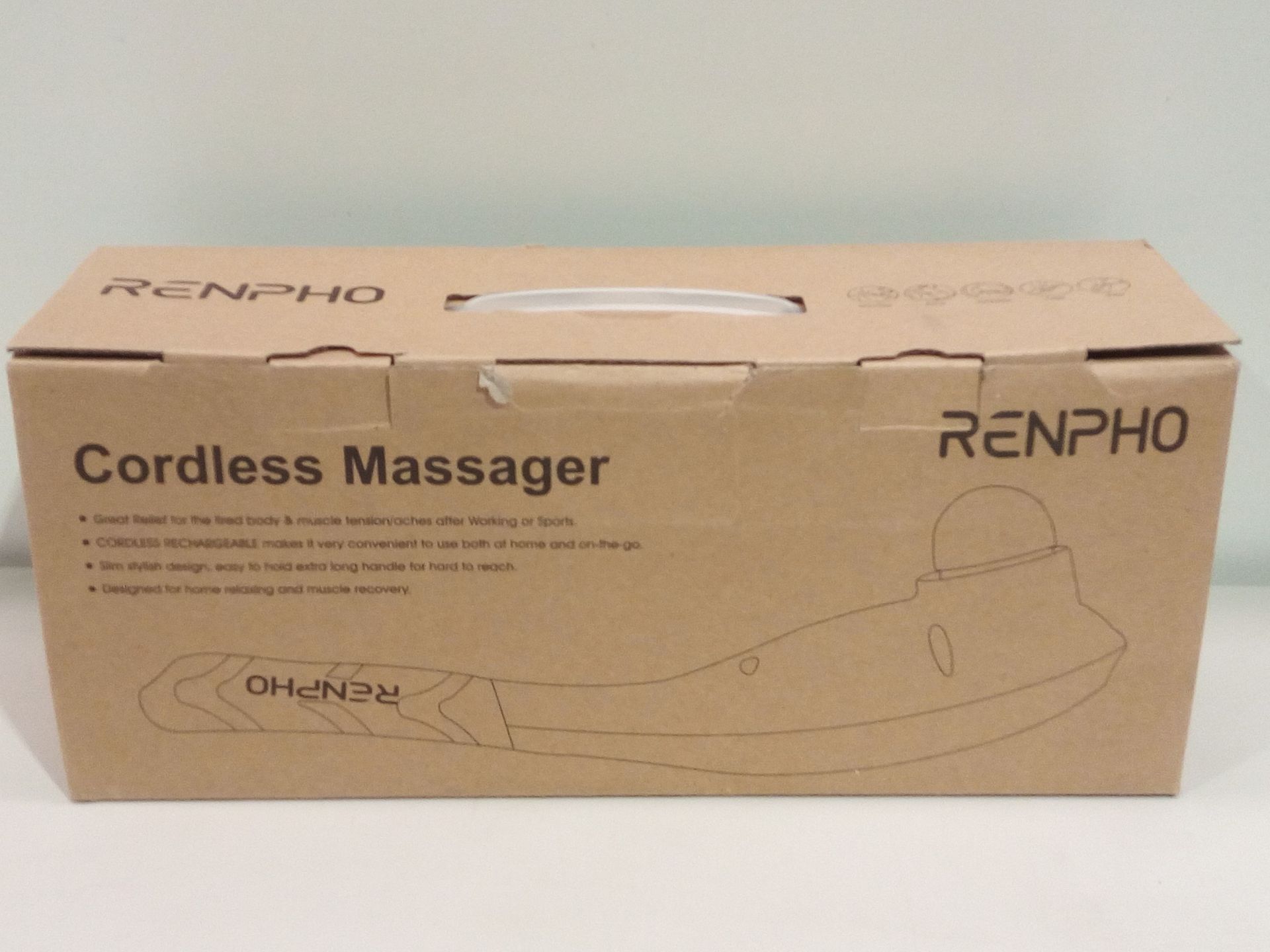 RRP £36.98 RENPHO Hand Held Deep Tissue Massager for Muscles - Image 2 of 2
