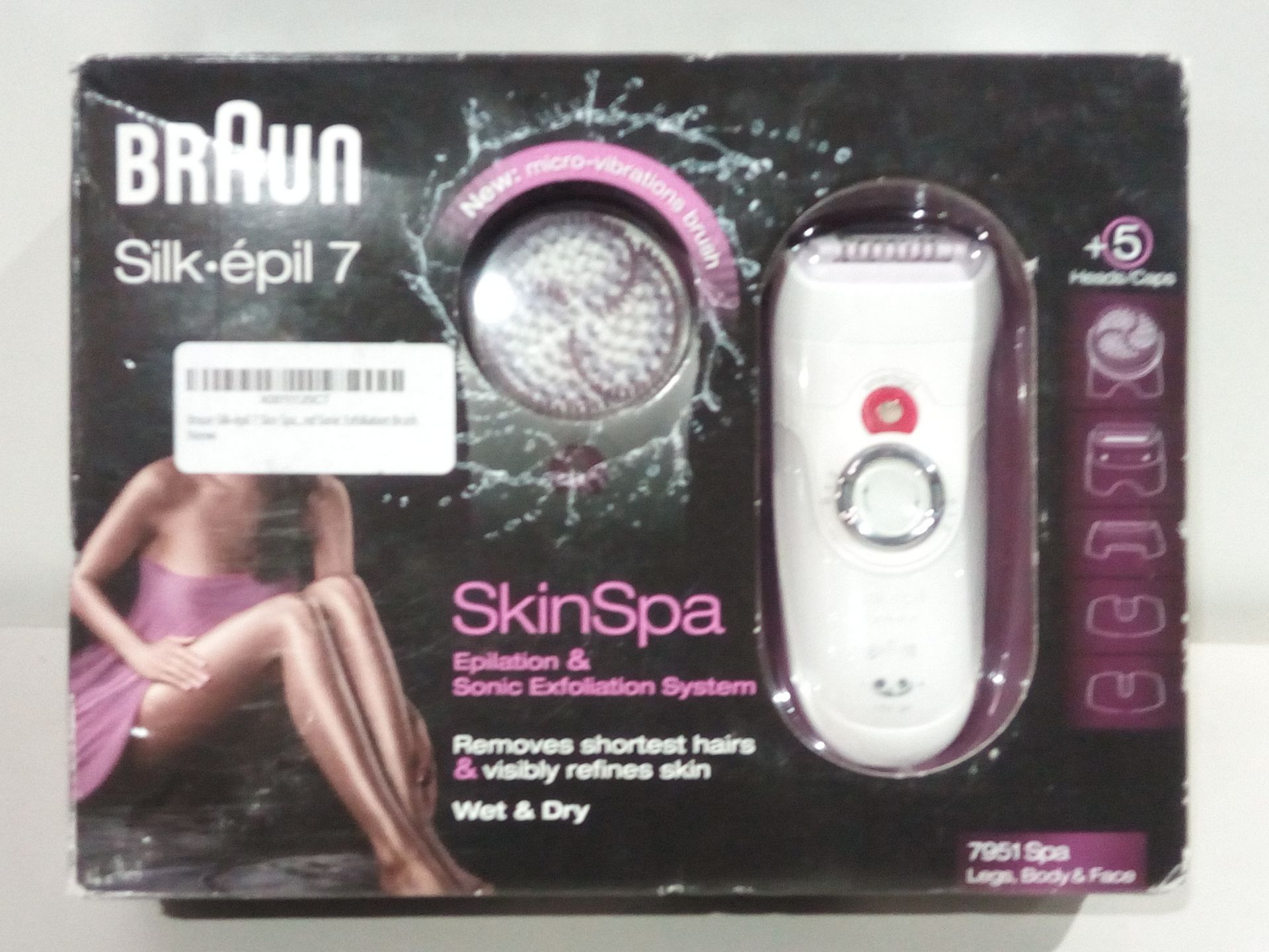 RRP £69.98 Braun Silk- pil 7 Skin Spa Wet and Dry Cordless Epilator - Image 2 of 2