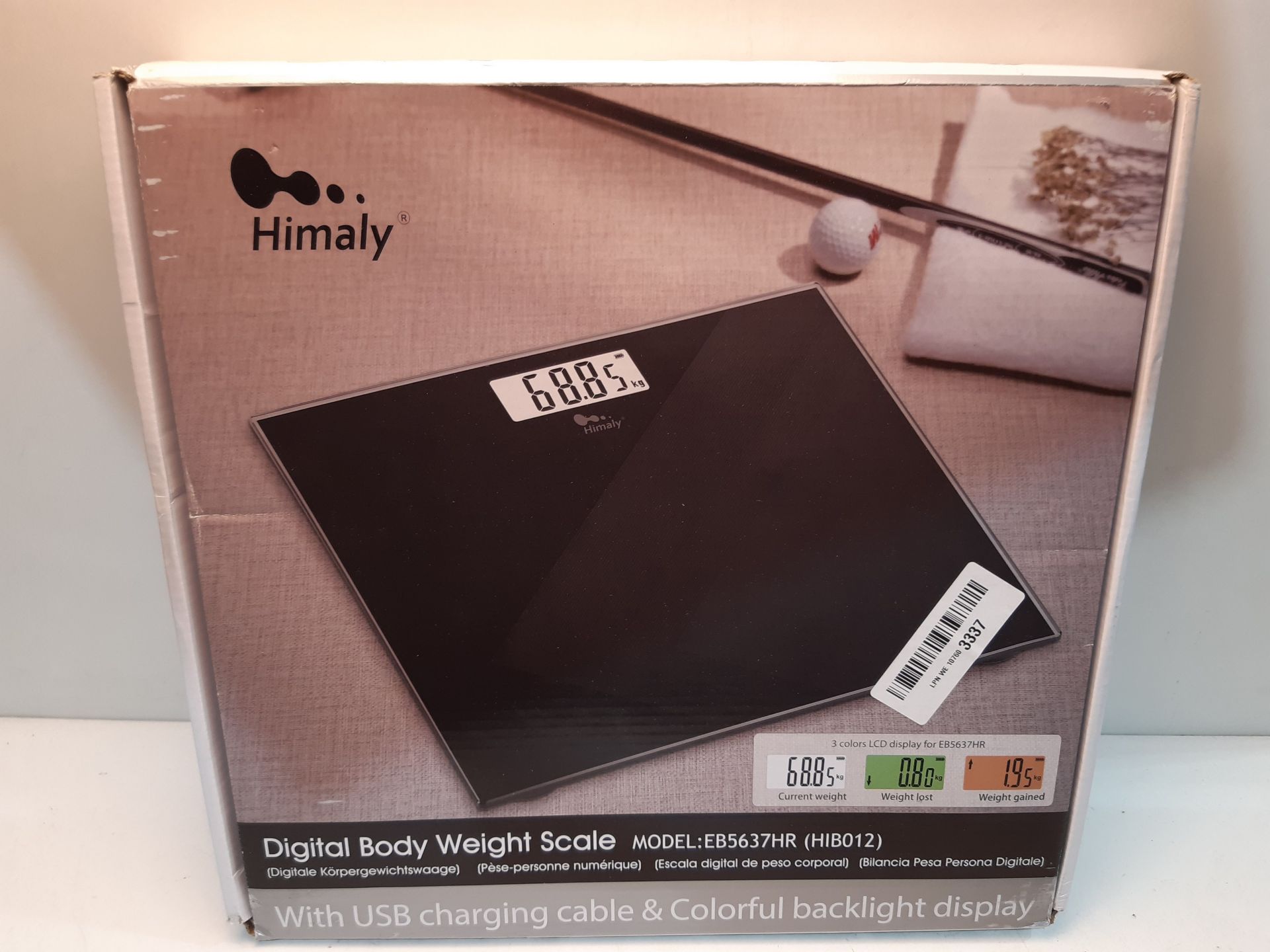 RRP £14.26 Himaly Digital Body Weight Bathroom Scales High Precision - Image 2 of 2