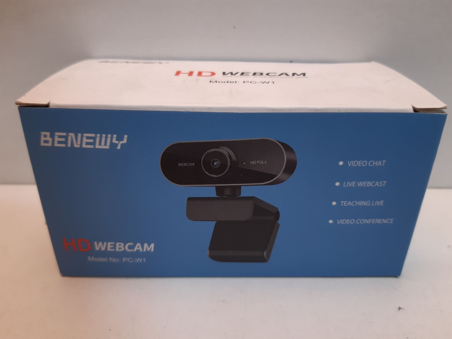 RRP £22.78 Webcam with Microphone and Tripod for PC - Image 2 of 2