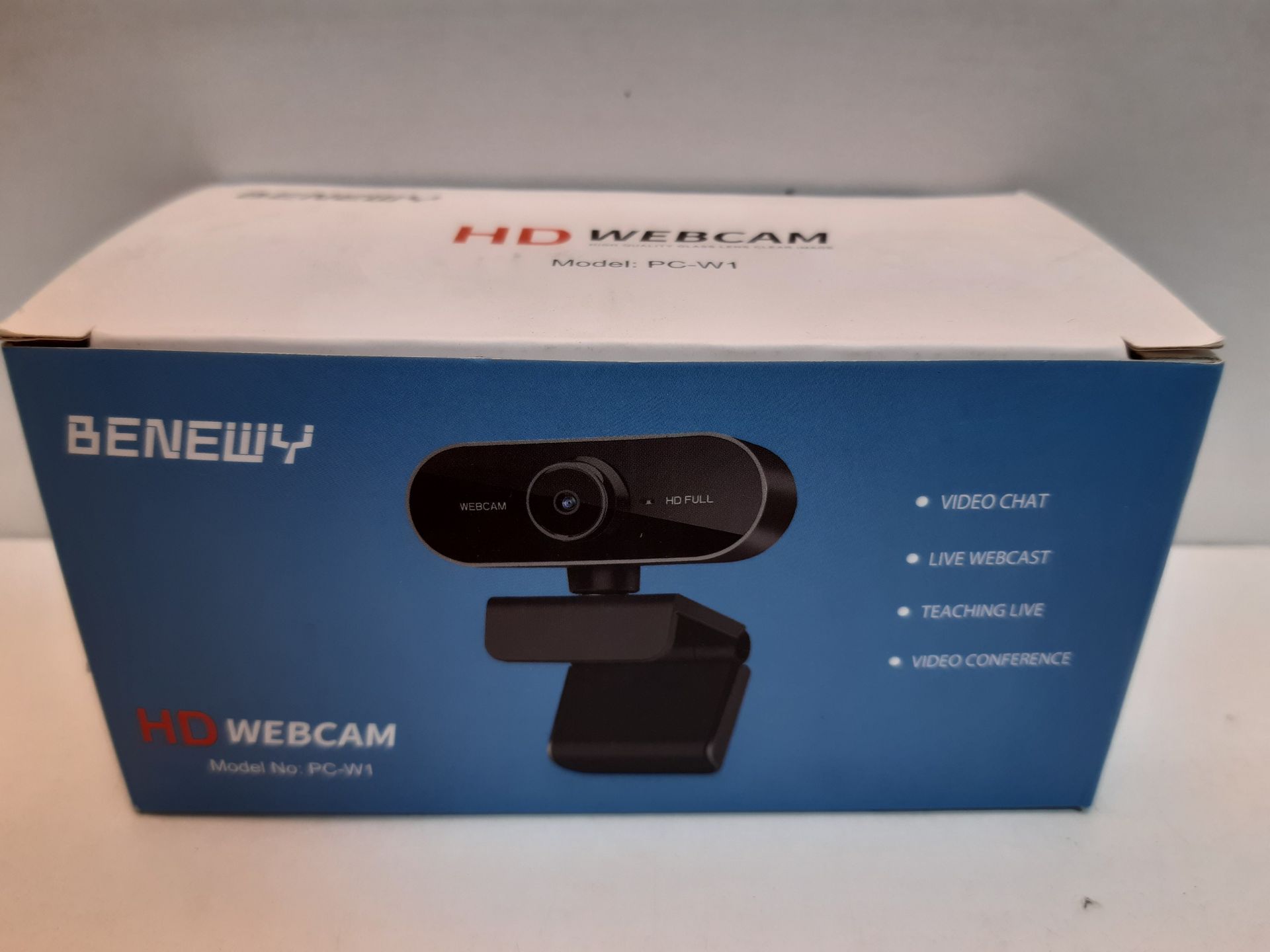 RRP £22.78 Webcam with Microphone and Tripod for PC - Image 2 of 2