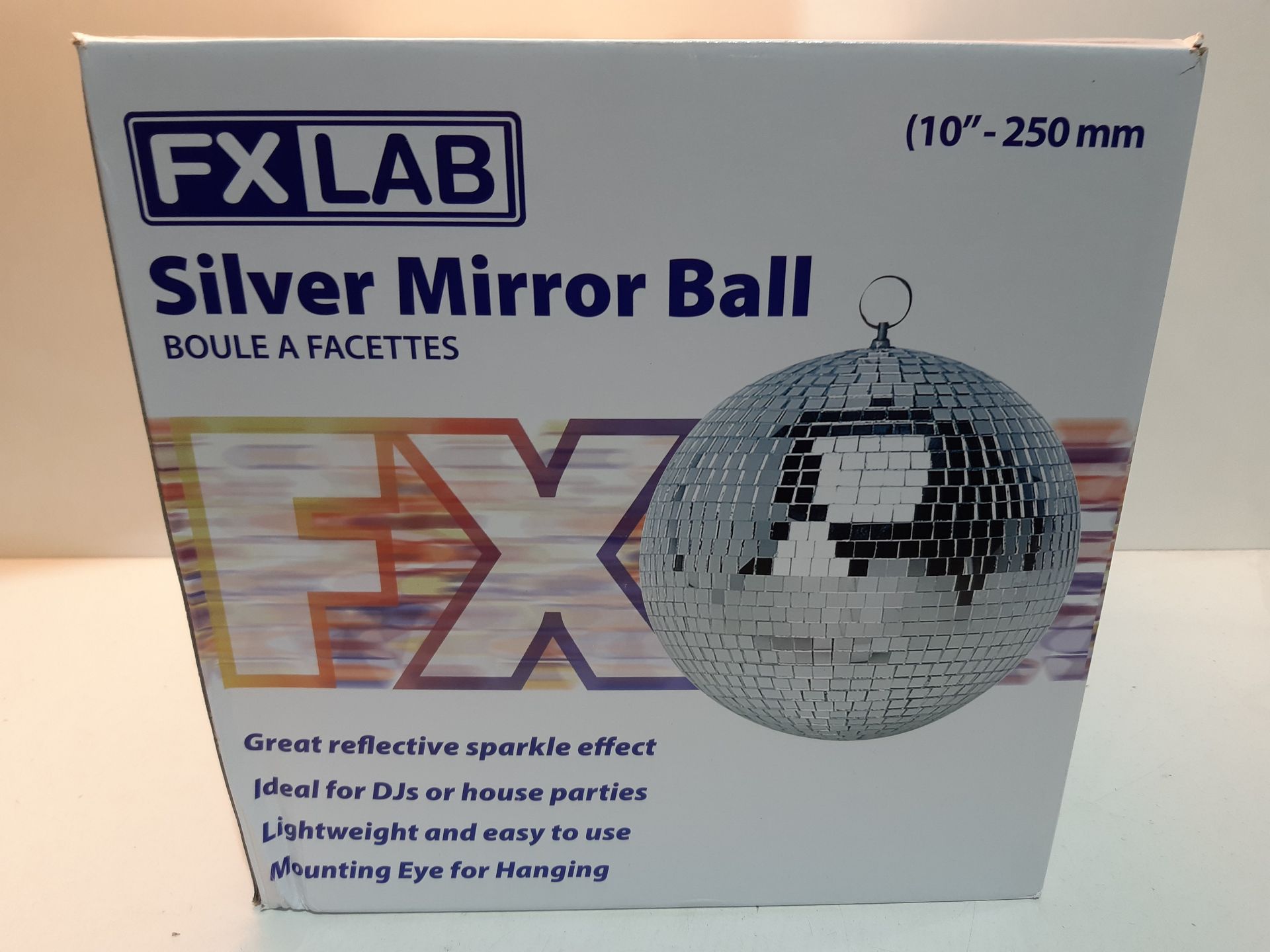 RRP £18.13 FXLab G007AC 250 mm Mirror Ball - Image 2 of 2