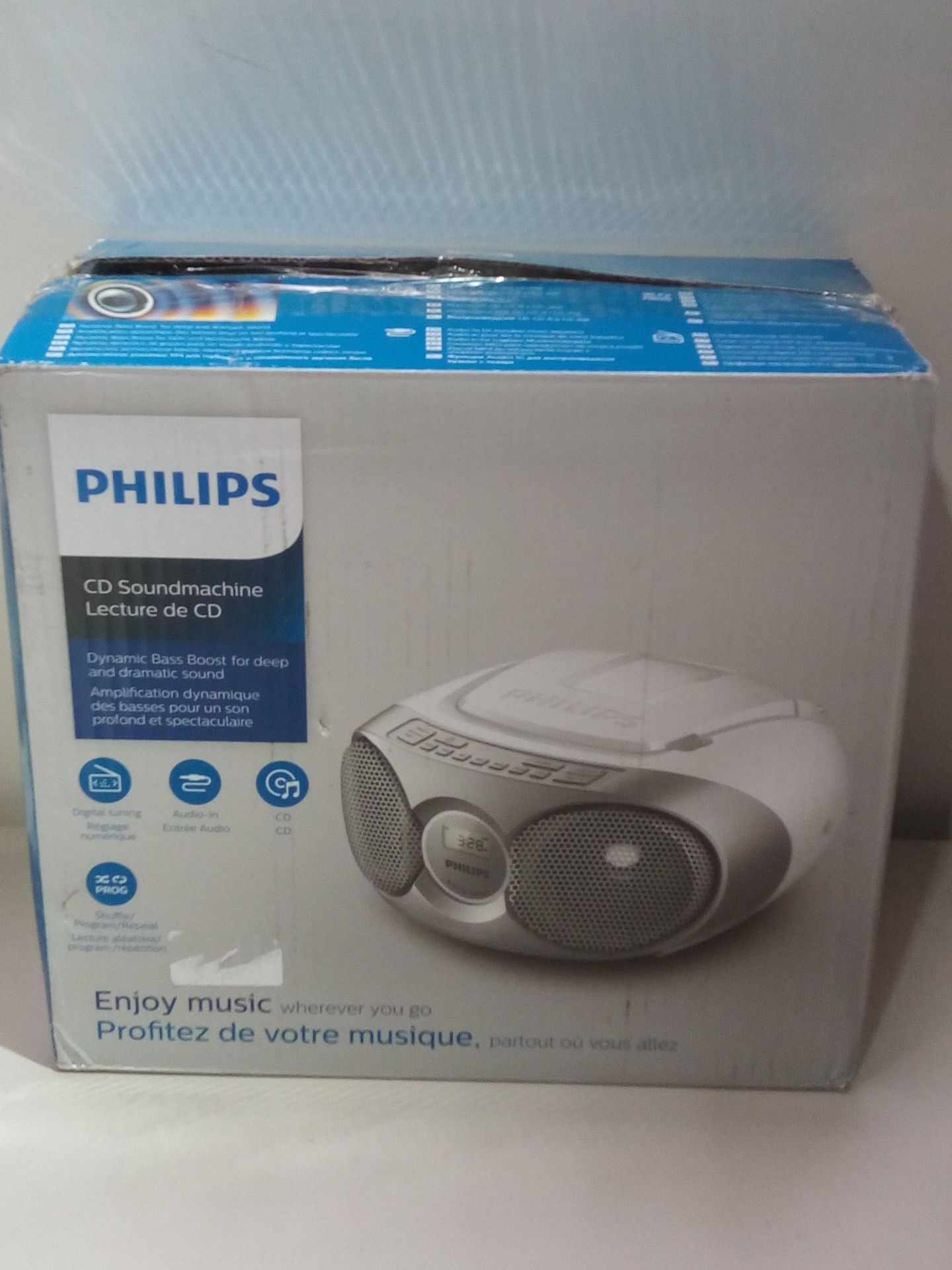 RRP £38.72 Philips Audio CD Player AZ215S/05 CD Player Radio (Dynamic Bass BoostCondition - Image 2 of 2