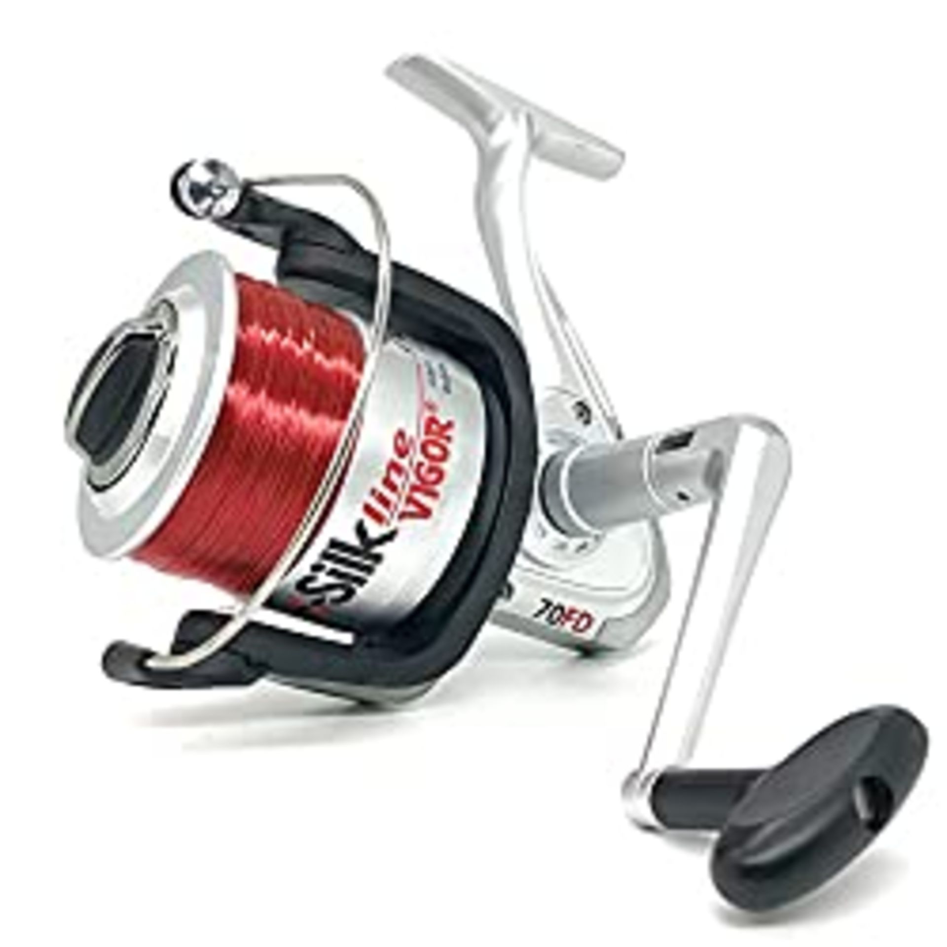 RRP £12.44 SEA FISHING REEL VIGOR SILK LINE 70FD WITH LINE BEACHCASTER SURF PIER REEL